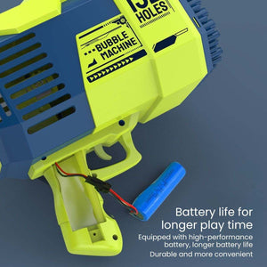 Kidst Bubble Machine Bazooka Outdoor Bubble Blaster 132 holes Rechargeable Bubble Toys