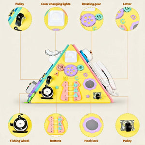 Kidst Large Montessori Wooden Busy Board Collection - Fine Motor Skills & Sensory Toys Montessori Toys