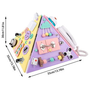 Kidst Large Montessori Wooden Busy Board Collection - Fine Motor Skills & Sensory Toys Montessori Toys