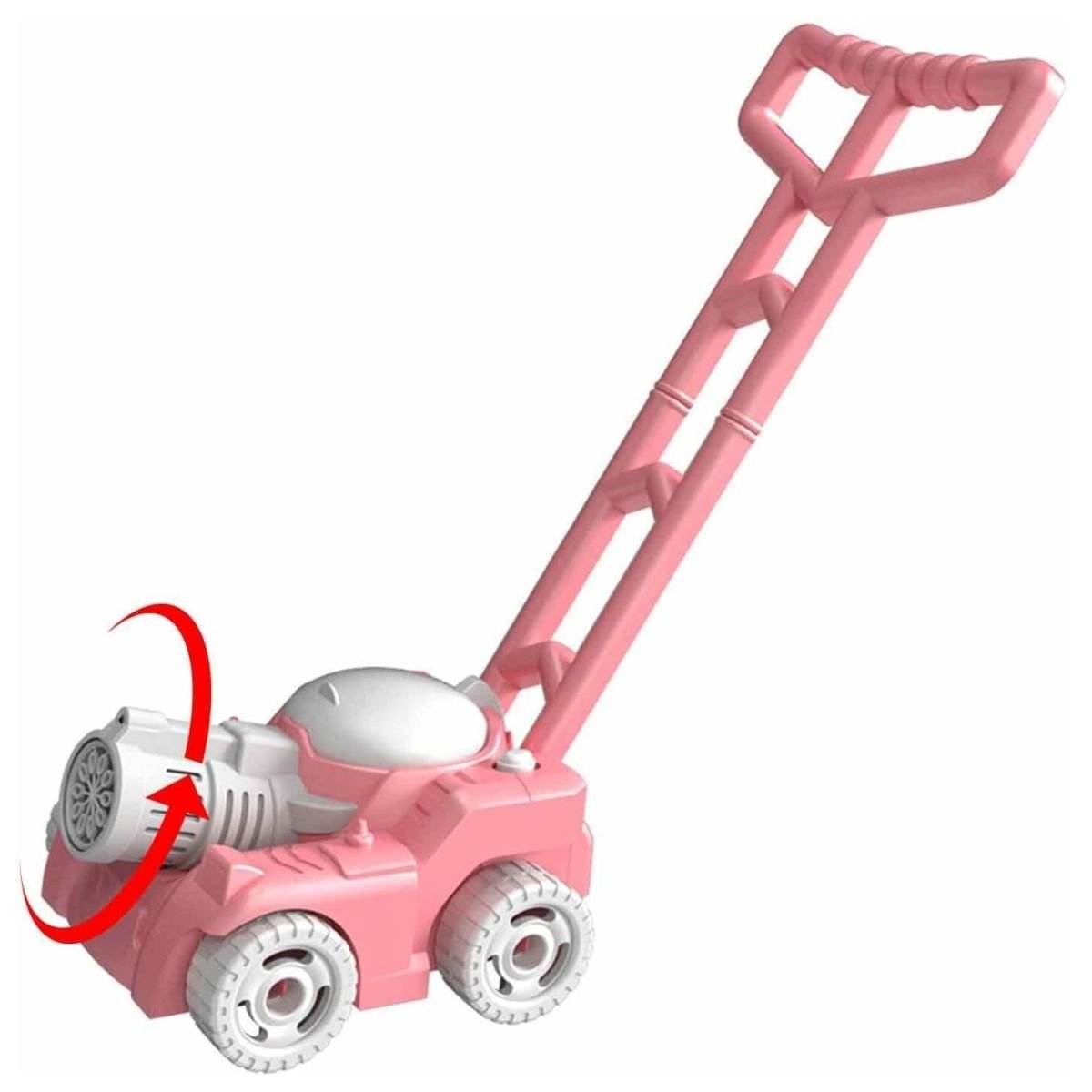 Kidst Push-Along Bubble Walker Car outdoor bubble lawn mower toy for kids with automatic bubble blowing feature