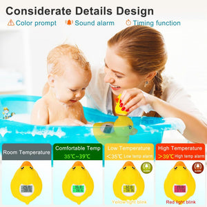 kidst SplashSafe Bath Thermometer & Floating Toy with Safety Alert Bath Thermometer