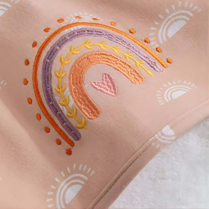 Living Textiles Organic Hooded Towel | Bohemian Bliss Baby Towel
