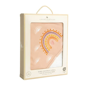 Living Textiles Organic Hooded Towel | Bohemian Bliss Baby Towel