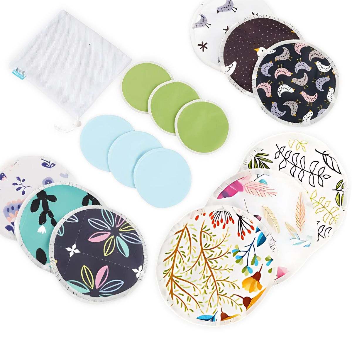 MaterniCare Reusable Bamboo Nursing Pads – 6 - Pack (12 cm) Nursing Pads
