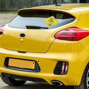 Movana Baby On Board Sign with Suction Cup 12 x 12 CM Large Baby on Board Signs