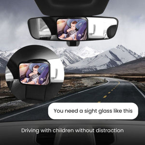 Movana Car Seat Mirror with 360° Rotation | Shatterproof & Adjustable Car Seat Mirror