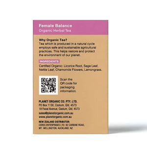 Planet Organic Female Balance Tea Bags Tea