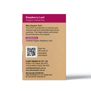 Planet Organic Raspberry Leaf Tea Bags Tea