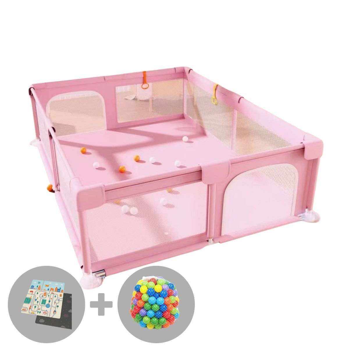 Toddly Explorer Max spacious safe baby playpen with durable Oxford cloth and mesh sides