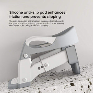 Toddly GrowStep 2 - in - 1 Potty Training Seat & Stool | Safe, Adjustable, & Foldable Toddler Toilet Trainer Baby Stool & Toilet Seat