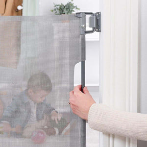 Toddly GuardMate retractable baby gate extra wide mesh safety gate for babies and pets