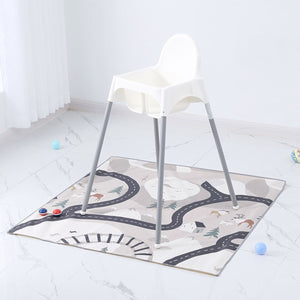 Toddly SplatMat Mess Matt for High Chair | Waterproof, Non - Slip with Suction Cups Mess Mat