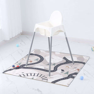 Toddly SplatMat Mess Matt for High Chair | Waterproof, Non - Slip with Suction Cups Mess Mat