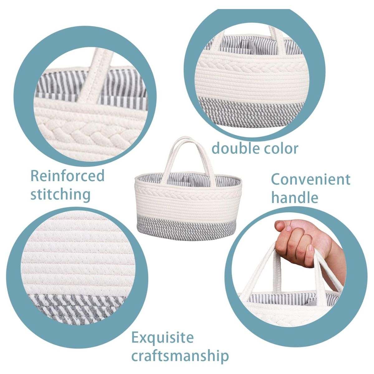 Toddly Urban Ease foldable nappy caddy with multiple compartments for baby essentials organization