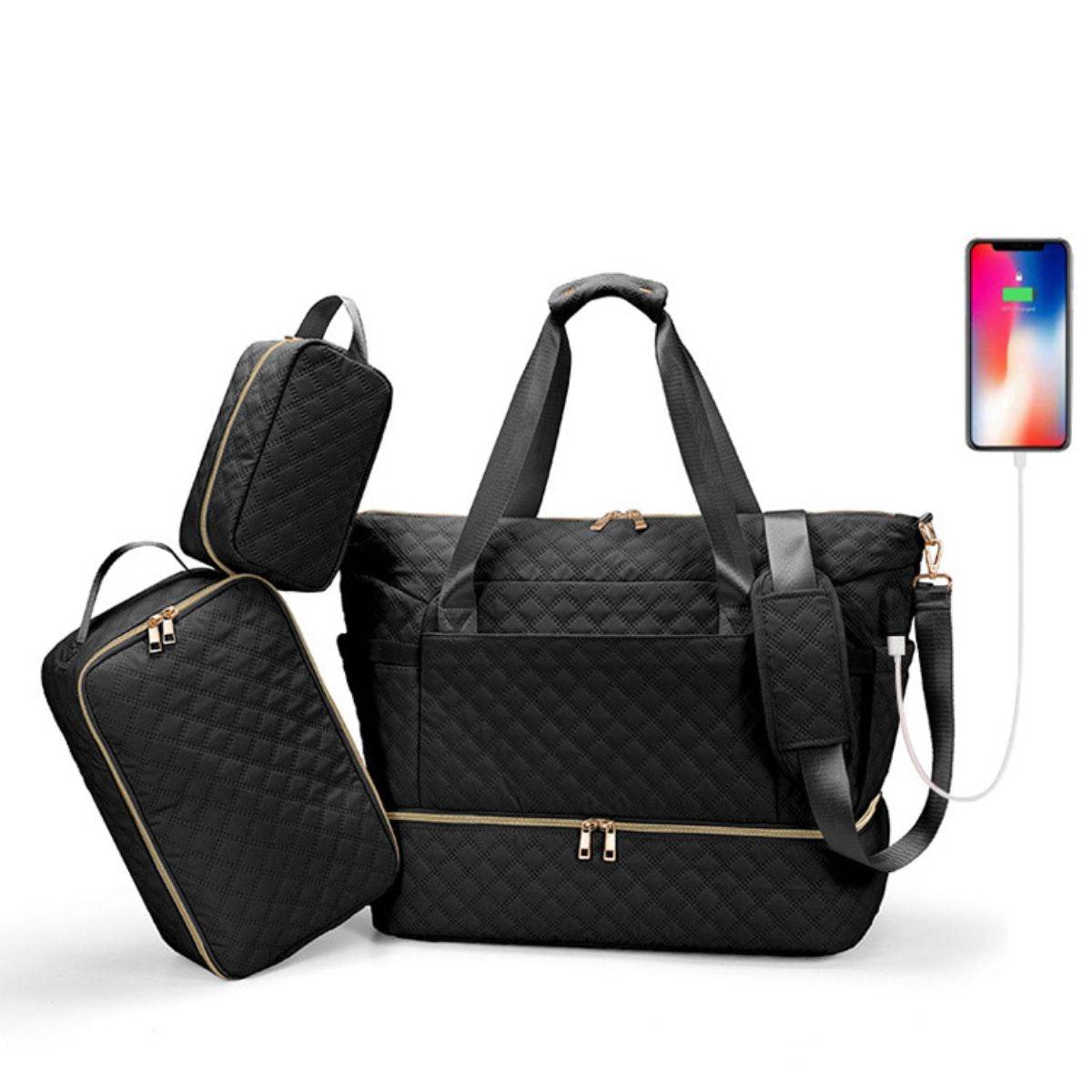 Toddly UrbanEase Tote Nappy Bag large-capacity, stylish, travel-friendly baby carryall with multi-compartment storage and stroller straps