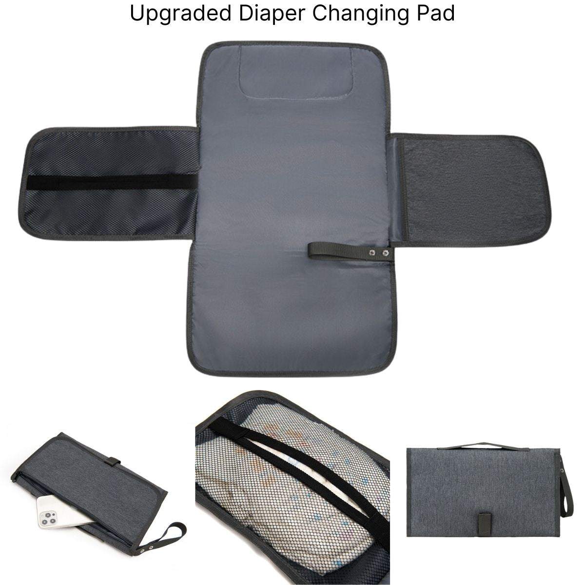 Toddly UrbanEase Tote Nappy Bag large-capacity travel-friendly baby diaper bag with multi-compartment storage and stroller straps