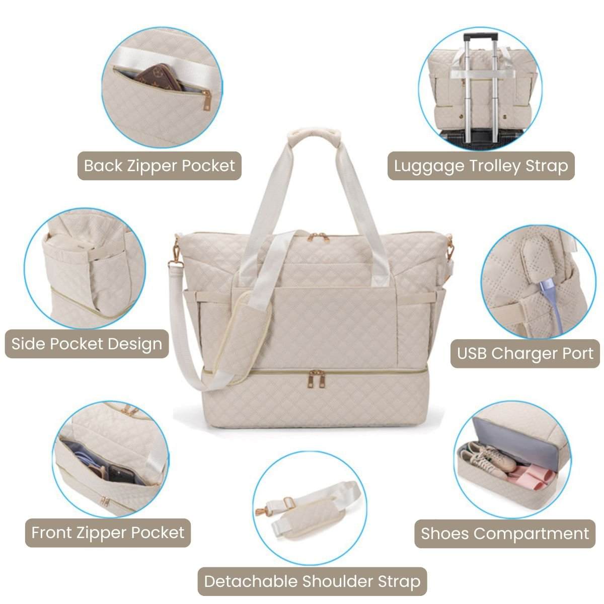 Toddly UrbanEase Tote Nappy Bag large-capacity stylish travel-friendly baby carryall with multiple compartments and stroller straps