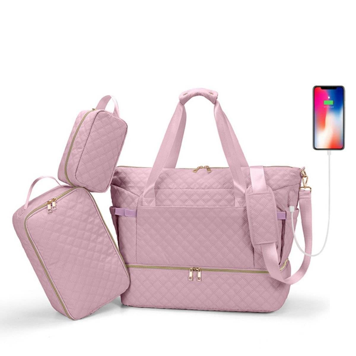 Toddly UrbanEase Tote Nappy Bag large-capacity travel-friendly baby diaper bag with multiple compartments and stroller straps