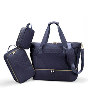 Toddly UrbanEase Tote Nappy Bag large-capacity travel-friendly baby carryall with multiple compartments and stroller straps