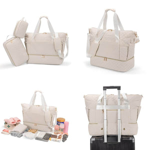 Toddly UrbanEase Tote Nappy Bag large-capacity travel-friendly baby carryall with multi-compartment storage