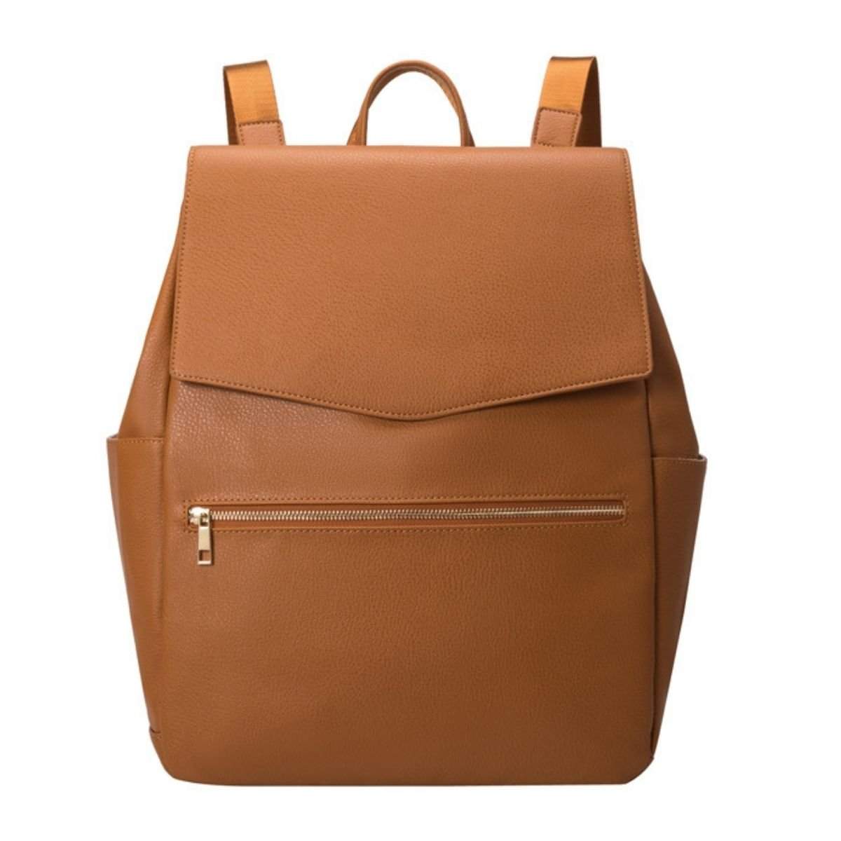 UrbanEase Vegan Leather Backpack stylish waterproof nappy bag for modern parents