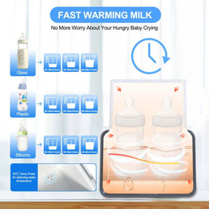 Toddly WarmNourish 9-in-1 portable baby bottle and food warmer with touchscreen controls