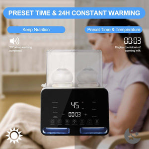 Toddly WarmNourish 9-in-1 portable bottle and food warmer with digital touchscreen and dual bottle capacity