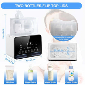 Toddly WarmNourish 9-in-1 portable baby bottle and food warmer with precise temperature control and sterilizer function