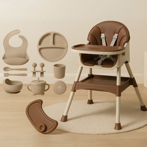 ToddlyToddly FlexiGrow 4 - in - 1 Baby High Chair Upgraded with Enhanced SafetyHigh Chair - Babies Mart Australia