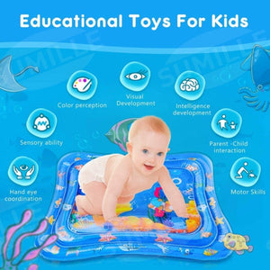 BabiesMart Tummy Time Water Play Mat Sensory Mat for Baby Play & Development Baby Water Play Mat Large 66x50 cm 5