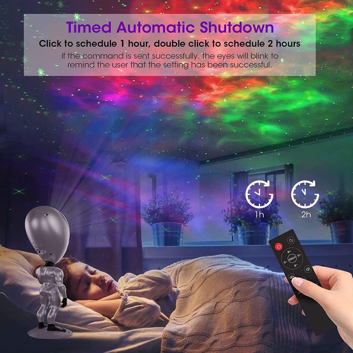 Glowly Alien Galaxy Projector Talking & Repeating Star Projector Night Light Night Light Projector