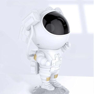 Glowly Astronaut LED galaxy projector lamp with astronaut design and black visor