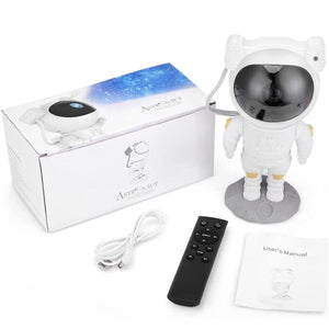 Glowly Astronaut LED Galaxy Projector for Ultimate Starry Night Light Experience Night Light Projector