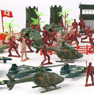 Kidst 307PCS Military Toy Playset with plastic soldiers, helicopters, tanks, and army accessories for imaginative battles and strategic play