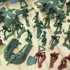 Kidst 307PCS Military Toy Playset with detailed plastic soldiers and accessories for imaginative battle play