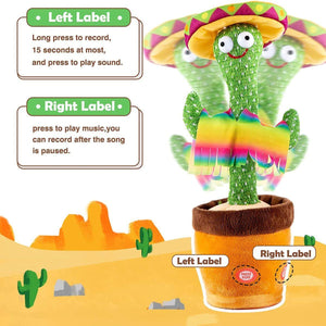 Kidst Dancing Cactus Repeat Talking, Dancing & Singing Plush Cactus Kids cactus plush toy