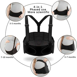 MaterniCare BellyGuard maternity belt with adjustable support straps for pregnancy stages 3-10 months