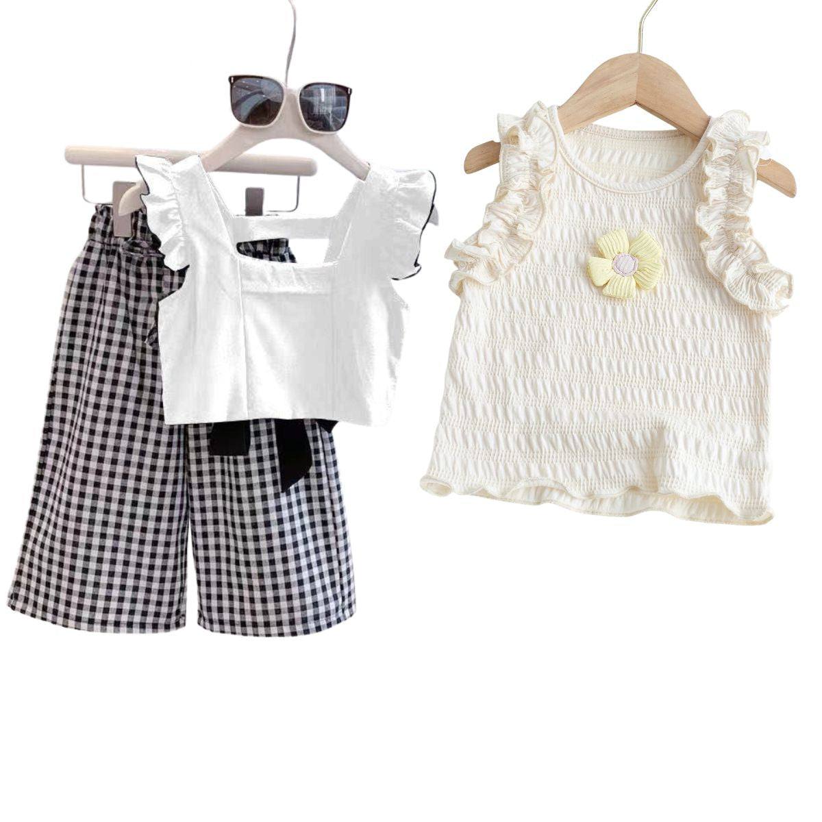 Feather & Fawn Ruffle Bloom Summer Top / 2-Piece Set