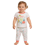 Feather & Fawn Koala Kids “Snug as a Bug in a Rug” Baby Girls Cotton Pyjama Set