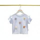 Feather & Fawn Daisy Bloom Ruffle Tee