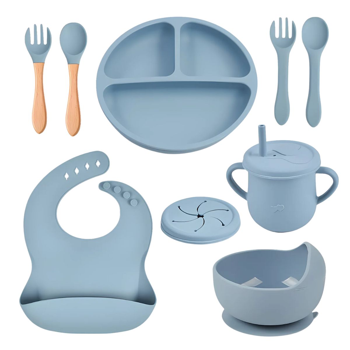 Toddly MealMate Silicone Feeding Set for Baby Led Weaning & Self Feeding