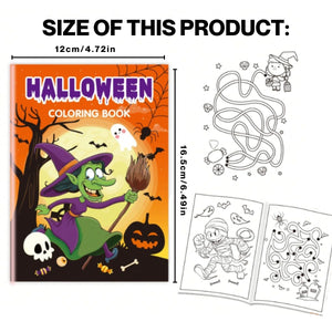 BabiePlay 6 - Piece Halloween Coloring Book Set | Fun & Educational Activity Books for Kids Halloween