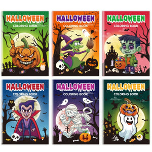 BabiePlay 6 - Piece Halloween Coloring Book Set | Fun & Educational Activity Books for Kids Halloween