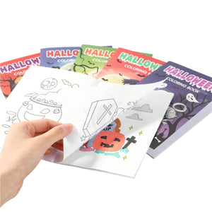 BabiePlay 6 - Piece Halloween Coloring Book Set | Fun & Educational Activity Books for Kids Halloween