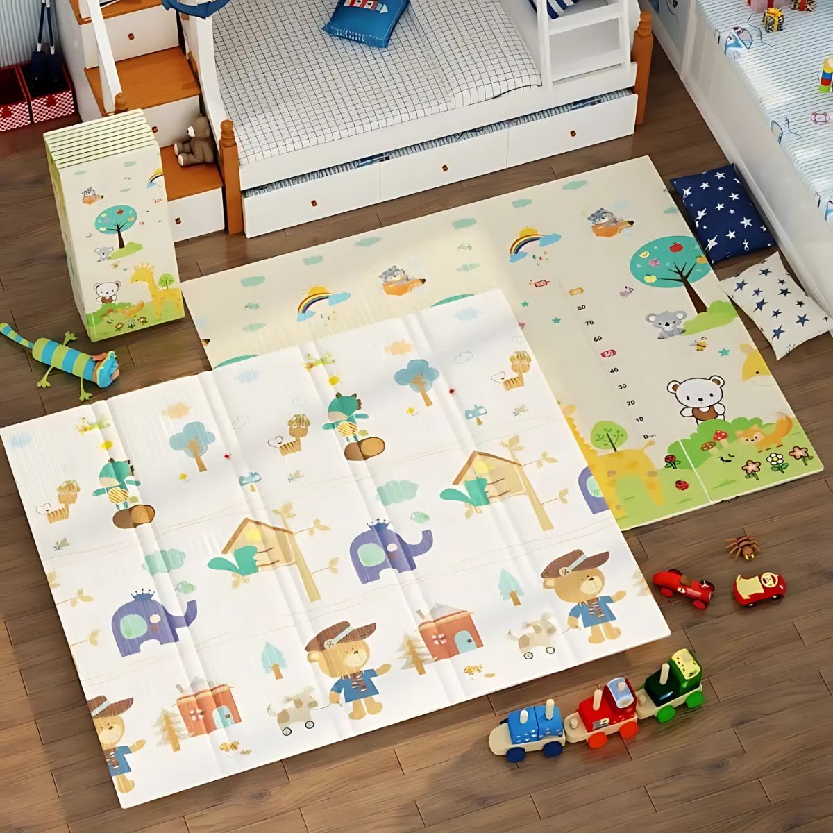 BabiePlayBabiePlay Versatile 0.8cm Waterproof Reversible Rollable & Foldable Play MatFoldable Mat - Babies Mart Australia