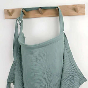 MaterniCare 360° breathable cotton breastfeeding cover with peek-in neckline