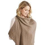 MaterniCare 360° breathable cotton breastfeeding cover with boned neckline