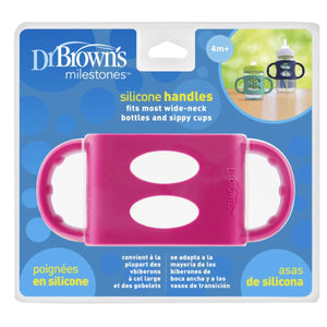 Dr Brown's Wide Neck Silicone Handles for Feeding Bottle Baby Bottle
