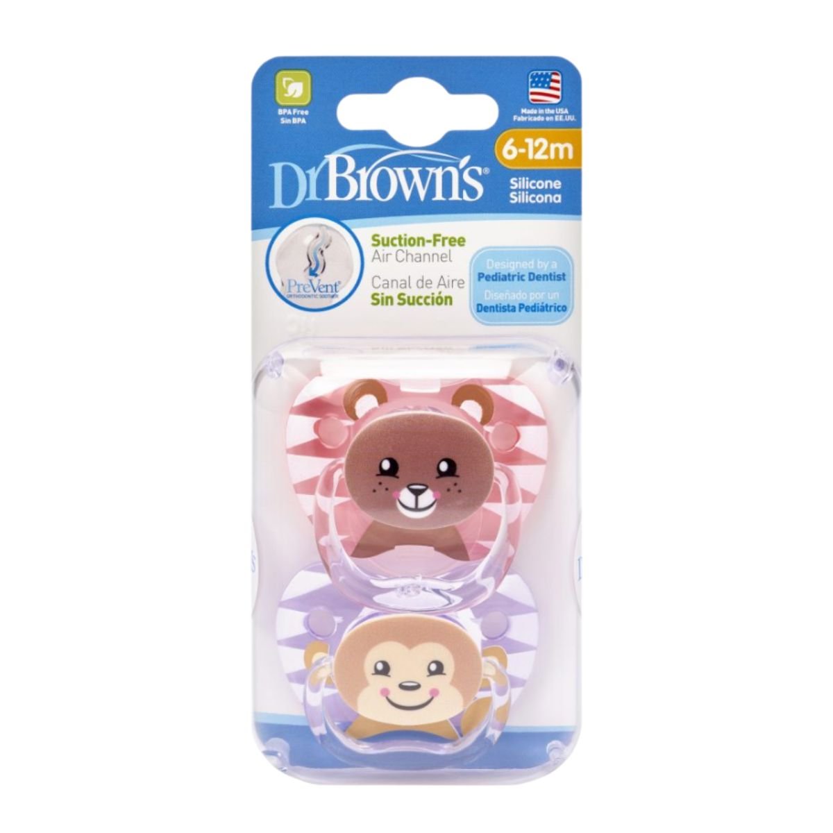 Dr. Brown'sDr Brown's PreVent Animal SootherPacifiers - Babies Mart Australia