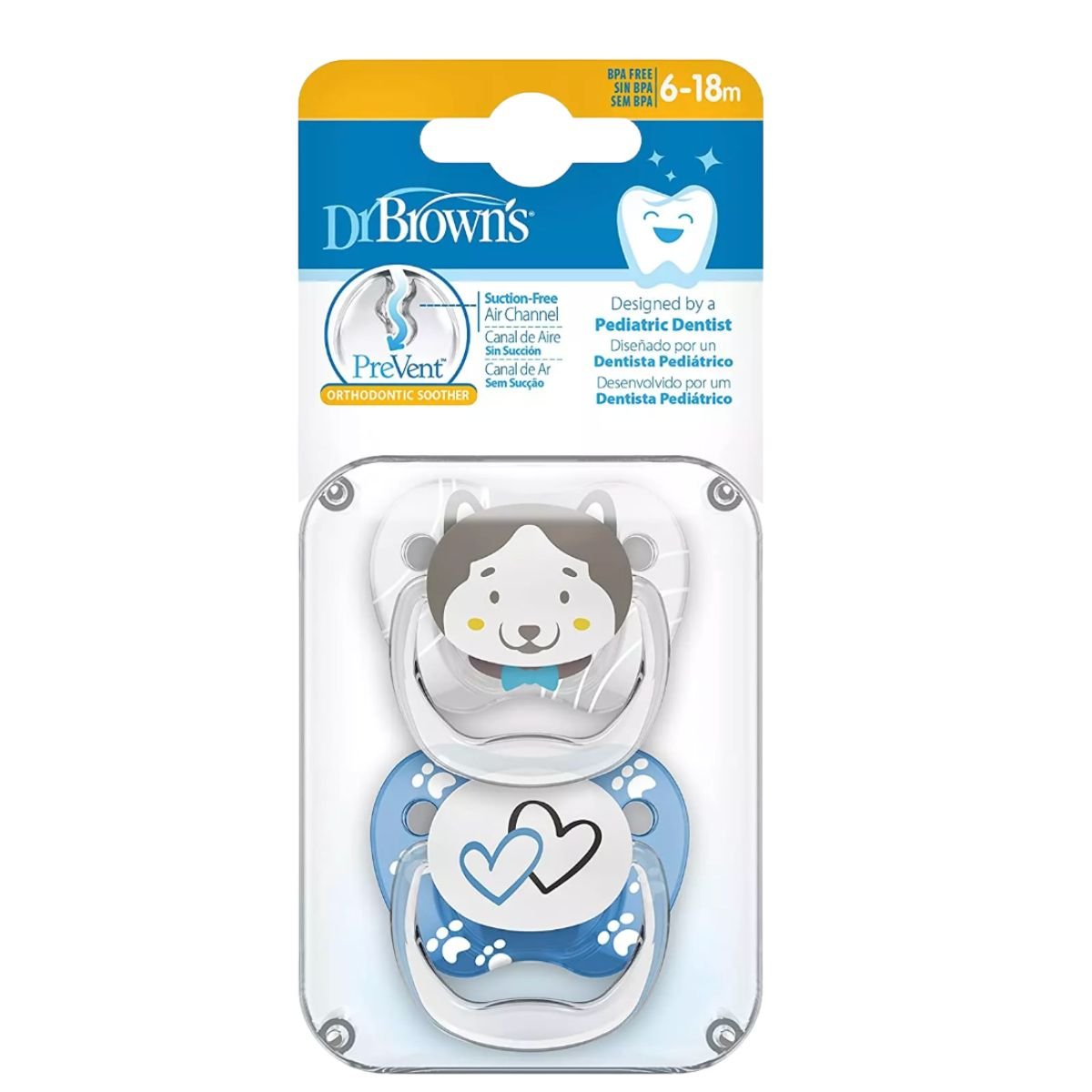 Dr. Brown'sDr Brown's PreVent Animal SootherPacifiers - Babies Mart Australia